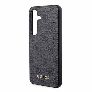 Guess 4G Metal kuldne Logo ümbris jaoks Samsung Galaxy S24 - must