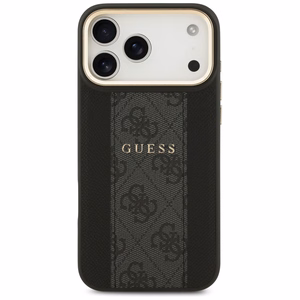GUESS ümbris jaoks IPHONE 17 Pro Max compatible with MagSafe GUHMP17XPG4SEMCK (PU W/ 4G Stripe) must
