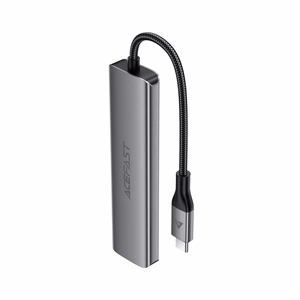 Acefast J16 USB jaotur USB-C 5-in-1 HDMI 4K 60Hz PD90W dokkimisjaam - hall