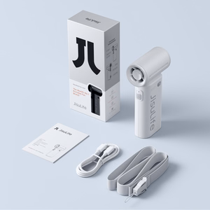 Jisulife Life9 3600 mAh kaasaskantav USB-käsiventilaator-minipuhur, hall