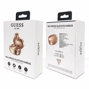 Guess GUTWST30GO TWS Bluetooth Kõrvaklapid + kuldne/kuldne docking station