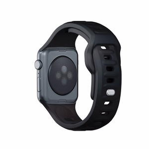 3mk silikoonrihm Apple Watchile, 38/40/41/42 mm, must, väike suurus