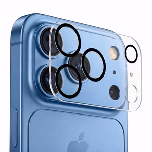 Läbipaistev Tech-Protect Cam Fit+ karastatud klaasist kaamerakaitse Apple iPhone 18 Pro telefonile