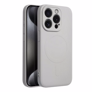 SILICONE MAG ÜMBRIS compatible with MagSafe jaoks IPHONE 15 Pro titanium