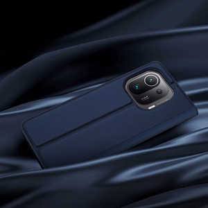 DUX DUCIS Skin Pro raamaturiiuli tüüpi ümbris Xiaomi Mi 11 Pro jaoks sinine