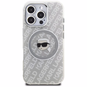Karl Lagerfeld IML Karl Head Logo MagSafe ümbris iPhone 16 Pro Max - hall