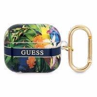 Guess GUA3HHFLB AirPods 3 ümbris sinine/sinine Flower Strap Collection