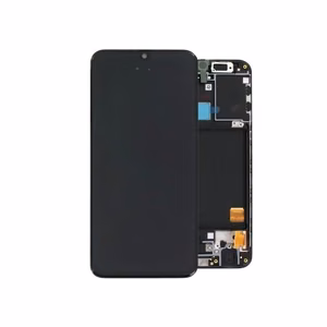 Ekraan Samsung A405 A40 2019 puutetundliku klaasi ja raamiga must originaalne (8/10 used / kasutatud)