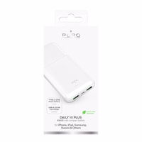 Powerbank Puro DAILY 10 PLUS 10000mAh 2x USBA / 1x USB-C 22.5W - valge