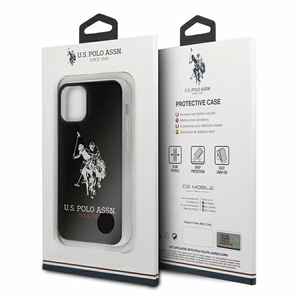 US Polo USHCP12STPUHRBK iPhone 12 mini 5,4" tšarny/must läikiv suur logo