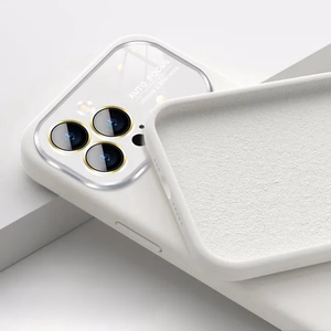 Soft Silicone Lens Ümbris jaoks Iphone 14 Pro Max valge