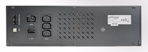 Gembird UPS rack 19'' 3.4U 1500VA, 4xIEC 230V out, IEC14 in, RJ11, USB, LCD Line-Interactive 1,5 kVA 900 W, 4 AC pistikupesa