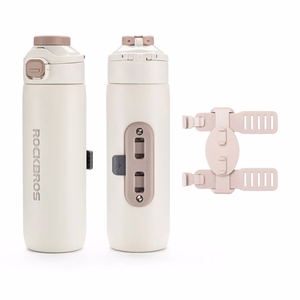 Rockbros S550H-1 700 ml termospudel magnetilise hoidiku ja kinnitusrihmaga - beež