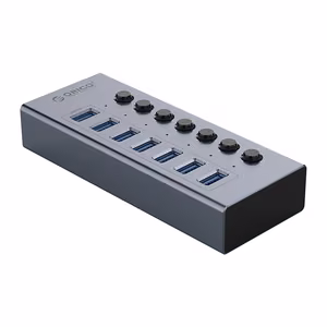 Orico BT2U3-7AB jaotur 7x USB-A 3.0 lülititega - hall