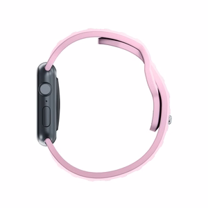 3mk silikoonrihm Apple Watchile, 38/40/41/42 mm, puudriroosa, väike suurus