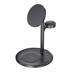 MagSafe магнитная беспроводная зарядная Подставка CHOETECH, 15W, 3-в-1