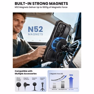 Supcase iBlason ArmorBox Clip Mag MagSafe Ümbris for Samsung Galaxy S26 Ultra - must