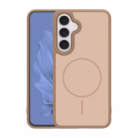 Frame Thin Mag ümbris for Samsung Galaxy S25 pruun