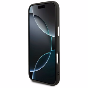 GUESS ümbris jaoks IPHONE 17 Air compatible with MagSafe GUHMP17MP4GTDGMK (4G PU W/ Triangle Logo) kuldne must