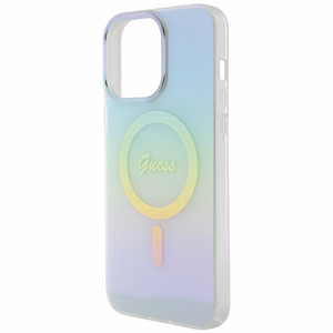 Guess IML Iridescent MagSafe ümbris jaoks iPhone 15 Pro - turquoise
