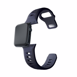3mk silikoonrihm Apple Watchile, 38/40/41/42 mm, hall, väike suurus