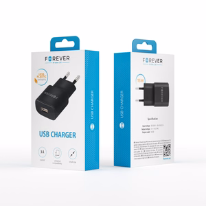 Forever TC-01 laadija 1x USB 3A must