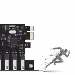Orico PVU3 PCIe laienduskaart 7 USB 3.0 pesaga lauaarvutitele – must