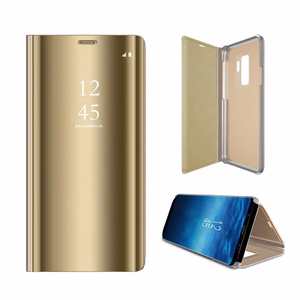 Smart Clear View ümbris jaoks Samsung Galaxy S23 FE kuldne