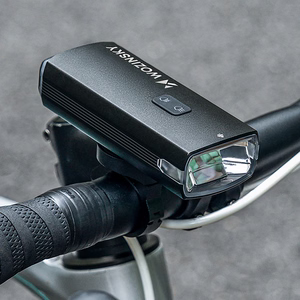 Wozinsky jalgratta esituli USB-C-kaabliga, 3000 lm – must