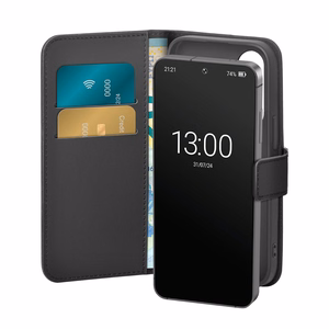 Puro Booklet Ümbris with Flip and Wallet jaoks Samsung Galaxy S25+ - must