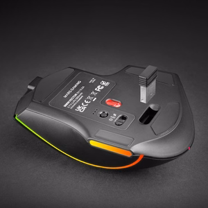 Mars Gaming MMWVECTOR optiline paremakäeline hiir, RF-juhtmevaba ühendus, Bluetooth ja USB Type-A, 12000 DPI