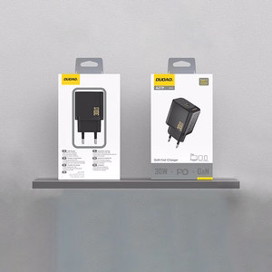 Dudao A27P 30W PD GaN USB-C Wall Laadija - must