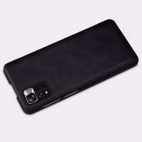 Nillkin Qin Case Case for Xiaomi Redmi Note 11 Pro+ (Hiina) / Redmi Note 11 Pro (Hiina) / Mi11i HyperCharge Camera Protector Holster Cover Flip Case Black