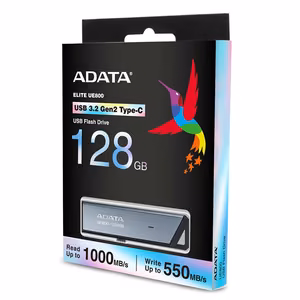 USB-C mälupulk ADATA 128GB hõbedane