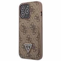Guess 4G Triangle Logo Cardslot Ümbris jaoks iPhone 13 Pro / 13 - Brown
