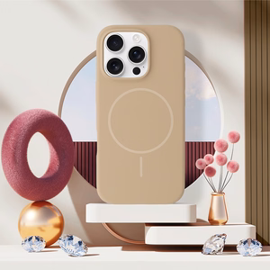 Magsafe Slim Silicone jaoks Iphone 16 Pro Max brown