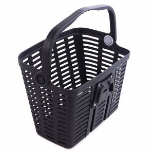 Wozinsky WKR-PK plastic handlebar bicycle basket - black
