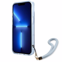 Guess GUHCP13SHTSGSB iPhone 13 mini 5,4 "sinine / sinine hardcase Translucent Stap