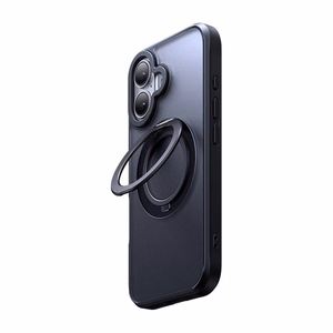 McDodo PC-4931 MagSafe korpus iPhone 16 Plus'ile koos statiiviga (must)