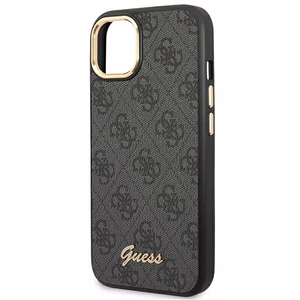 Guess GUHCP14MHG4SHK iPhone 14 Plus 6.7" чёрный/чёрный жёсткий чехол 4G Vintage Gold Logo