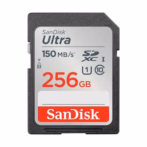 SanDisk Ultra 256 GB SDXC mälukaart 150 MB/s