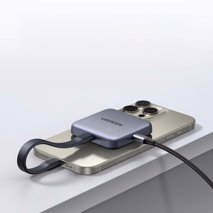 Ugreen magnetiline mälukaardi lugeja + 100W PD 3in1 laadija - hall