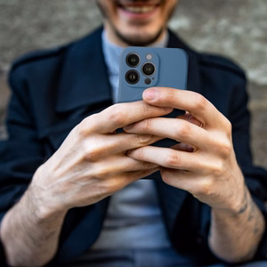 SILICONE MAG COVER korpus, mis ühildub MagSafe jaoks SAMSUNG A37 sinine