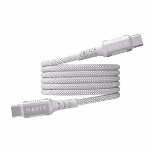 Havit CB6297 - magnetiline kaabel USB Type C USB Type C, 1 m (valge)