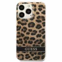 Guess GUHCP13LHSLEOW iPhone 13 Pro / 13 6.1" pruun/pruun kõvakott Leopard