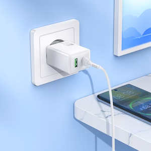 Charger Hoco N71 30W GaN USB-C/USB-A + USB-C to USB-C cable 1.0m white