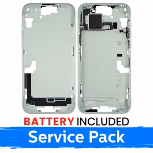 Mid-Frame Housing Apple iPhone 15 Plus Mid-Frame Housing + Battery / Green / (Service Pack)