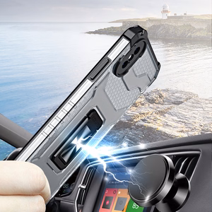 Crystal Ring Case Kickstand Tough Rugged Cover iPhone XS Max punane