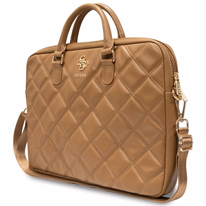 Guess Quilted 4G kott jaoks a 16" laptop - brown