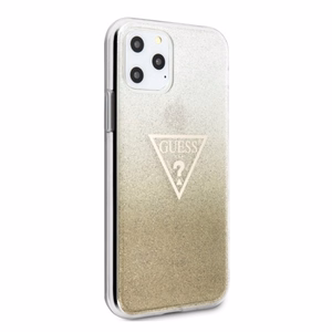 Guess GUHCN65SGTLGO kõva ümbris iPhone 11 Pro Max Glitter Triangle – kuldne